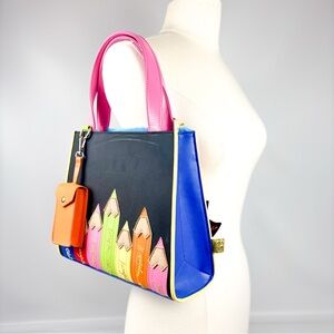 Irregular Choice Pencil Me In Tote Bag | Chalkboard Panel | Artist Bag | NWT